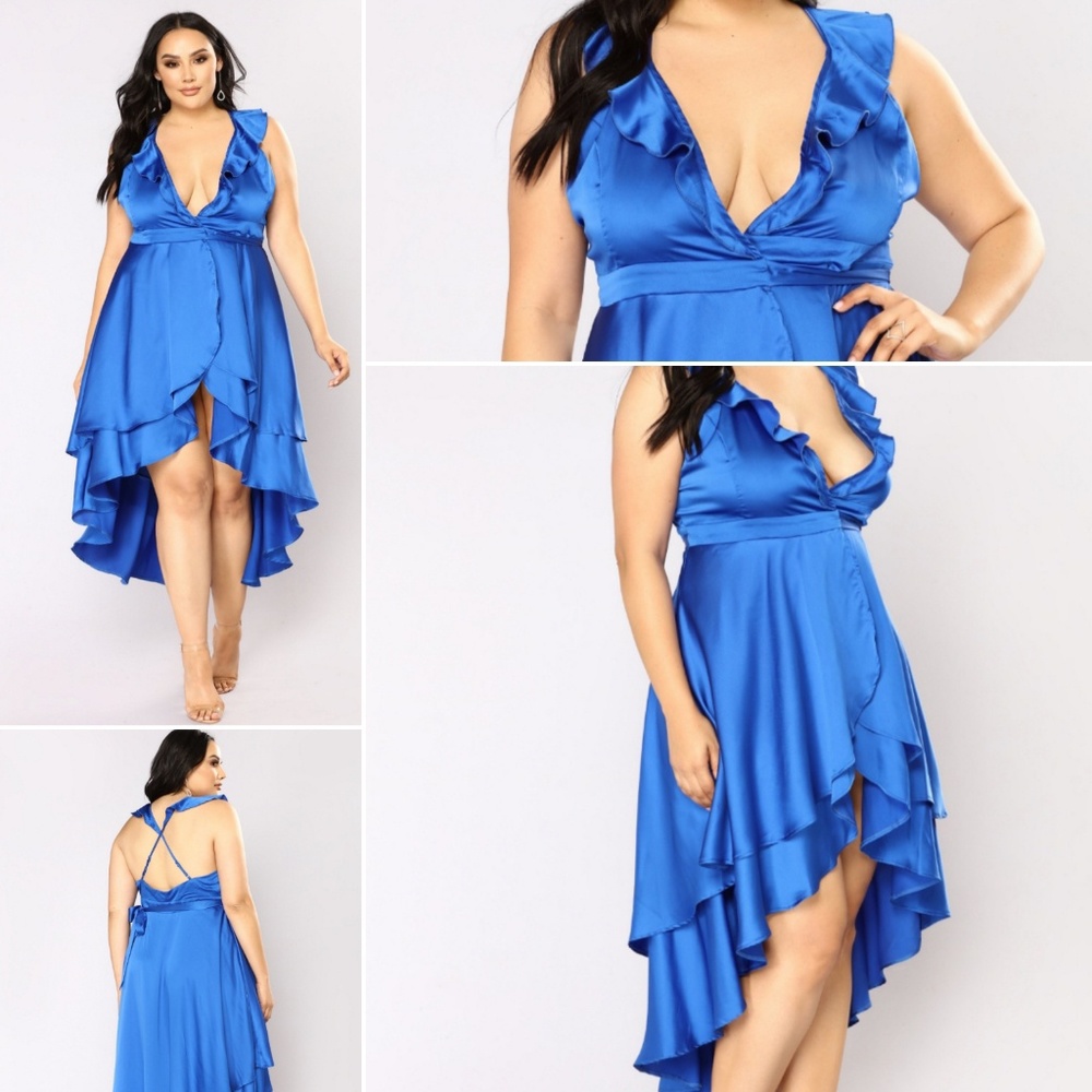 Whitney Midi Dress - Royal